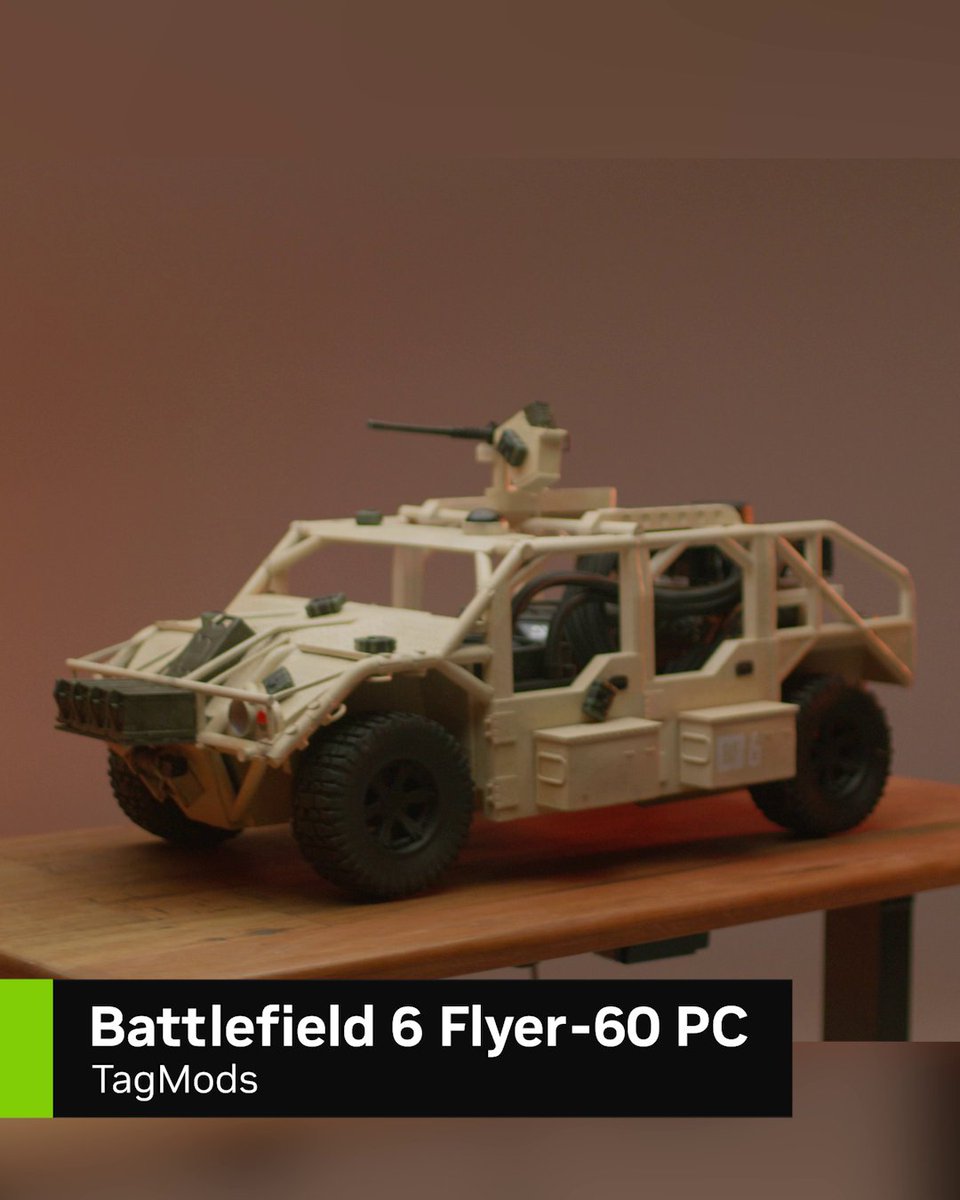 ⚠️ New GeForce Garage Build ⚠️ Check out this Battlefield 6 Flyer-60 PC by @TagMods featuring a GIGABYTE GeForce RTX 5070 Ti Gaming OC.