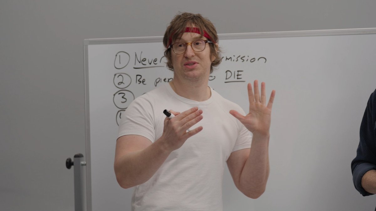 NIRVANNA THE BAND THE SHOW THE MOVIE stars Matt Johnson and Jay McCarrol give a step-by-step guide on how to make a movie.