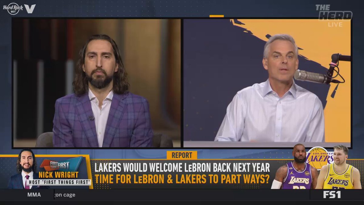 "It is foolish to think the Lakers have ten years to figure this out with Luka. I think he will be an MVP candidate for the next 5 years. That means your window is right now!" Colin Cowherd and nick wright debate how the Lakers should build around Luka