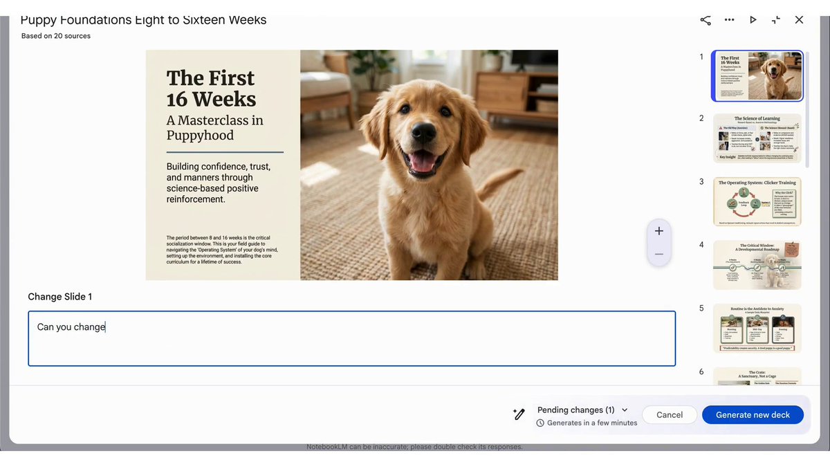 Because you wouldn’t let it slide… these are rolling out today for our most requested feature: Prompt-Based Revisions: Tweak, tailor, and tune your slides just by prompting the revisions you want PPTX Support: You can now export your Slide Decks (Google Slides coming next!)