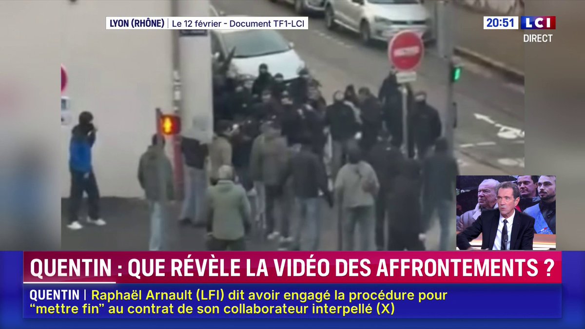 🔴 Une vidéo montre ce qu'il s'est passé avant les coups qui ont provoqué la mort de Quentin Deranque 🗣️ "On voit des gens aguerris, qui sont entraînés à ce genre de tabassage entre eux" : Christian Prouteau, fondateur du GIGN, sur LCI