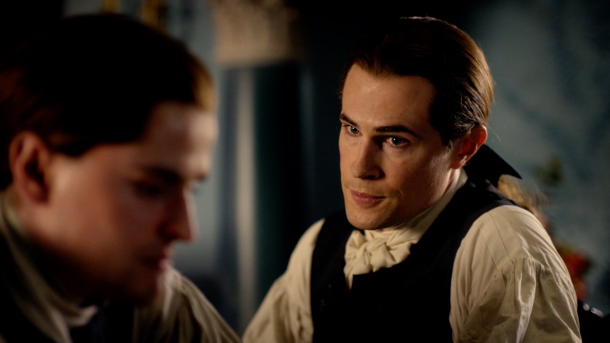 Lord John Grey (David Berry) has had just about enough of William's (Charles Vandervaart) sulking in TVLine.com's exclusive sneak peek at the #Outlander Season 8 premiere, airing March 6 on #Starz.