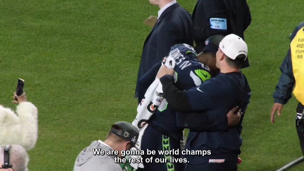 "We are gonna be world champs the rest of our lives." That feeling when you realize you are part of the history books 🥹 Seattle Seahawks | NFL Films