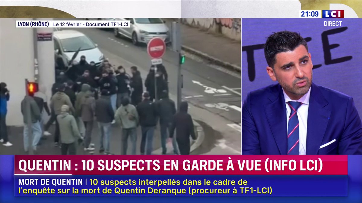 🔴🇫🇷 𝗔𝗟𝗘𝗥𝗧𝗘 𝗜𝗡𝗙𝗢 — Meurtre de Quentin Deranque : 10 personnes ont été INTERPELLÉES, dont l’assistant parlementaire et un ancien stagiaire du député LFI Raphaël Arnault.