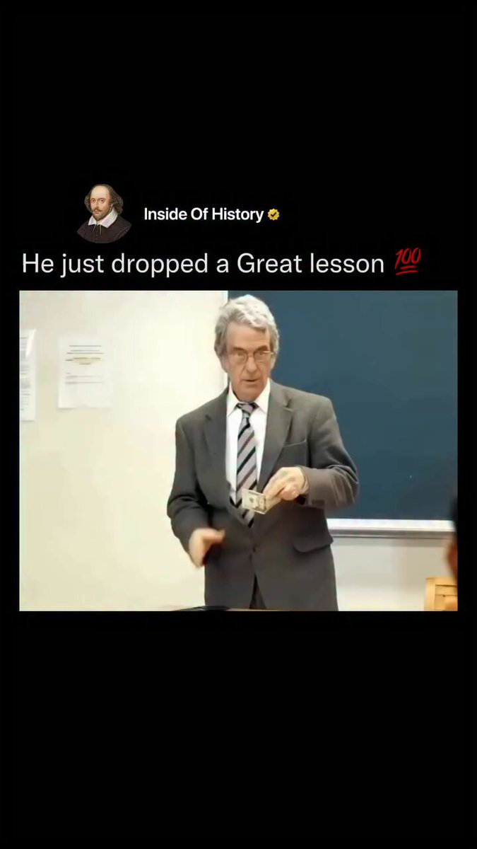 He just dropped a Great lesson 💯