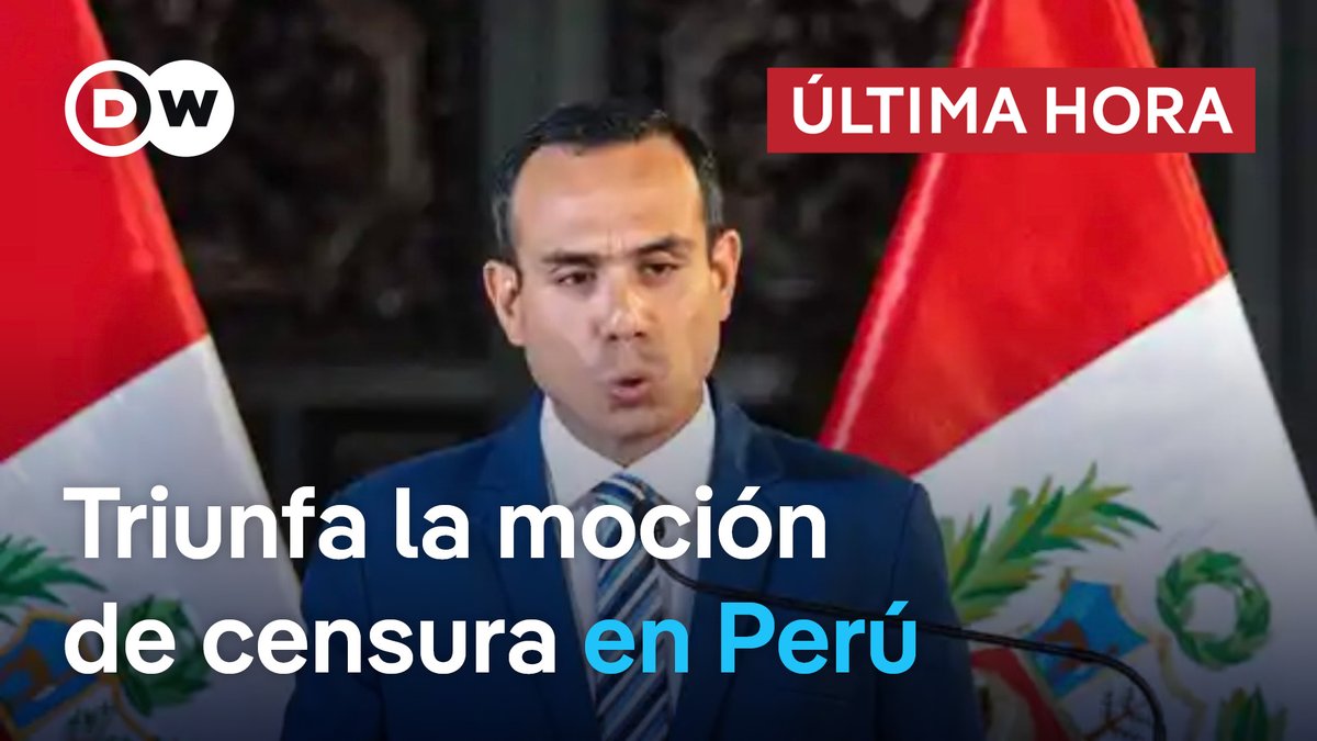 🔴 DW Noticias 17 de febrero: Destituyen a José Jerí y se abre la puerta al octavo presidente de Perú en una década El Congreso de Perú destituyó este martes al presidente interino, el conservador José Jerí, por las investigaciones abiertas en su contra a raíz de varias reuniones semiclandestinas con empresarios chinos contratistas del Estado y presuntas irregularidades en la contratación de funcionarias que previamente tuvieron reuniones con él en el Palacio de Gobierno. Jerí ejercía de manera interina la Presidencia de Perú en su condición de presidente del Congreso, tras la destitución de la presidenta Dina Boluarte en octubre del año pasado, por lo que al ser censurado como máxima autoridad del Parlamento pierde automáticamente su condición de jefe de Estado encargado. Su corto mandato termina a menos de dos meses de las elecciones generales. Jerí se convierte en el octavo cambio presidencial que vive Perú en casi una década de inestabilidad política, iniciada tras los comicios de 2016. /cvml
