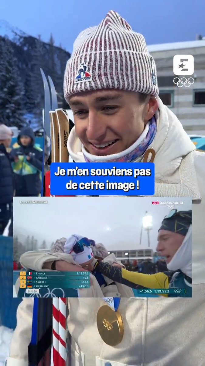 Ne parlez pas à Eric Perrot de l'arrivée : il ne s'en souvient plus 😅 #MilanoCortina2026