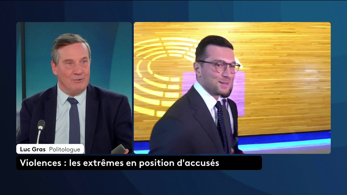 🔴 🗣️ Agression mortelle de Quentin Deranque : "Un militant de gauche ne peut pas donner la mort", martèle le politologue Gras luc. Jacques-Élie Favrot, assistant parlementaire du député LFI Raphaël Arnault, a été interpellé. Loïc de La Mornais #SurLeTerrain #Canal16