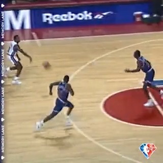 Isiah Thomas bounce pass alley-oop🔥
