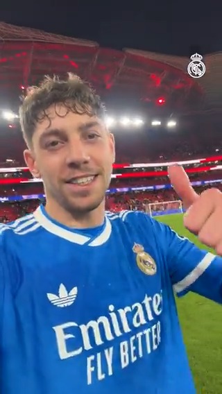 🤳 Fede Valverde: "Hey Madridistas! Thank you so much for the support. To those who came here, to those in Madrid and to everyone, thank you for helping like always, for being united. Together we'll achieve everything. Hala Madrid and see you at the Bernabéu."