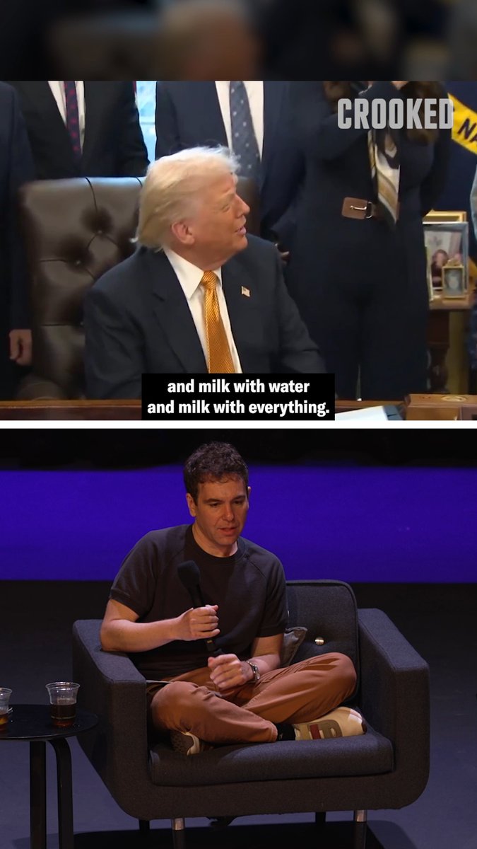 Trump discovers the word "Whole" has a "W" in it.