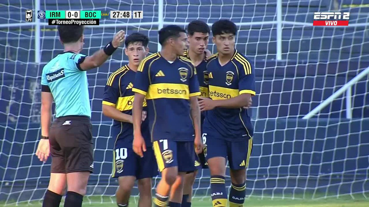 #Reserva | PRIMER gol de GADIEL PAOLI en la categoría para el 1-0 de #Boca ante Independiente Rivadavia en Mendoza. 👏Gran centro de #ReyDomenech.