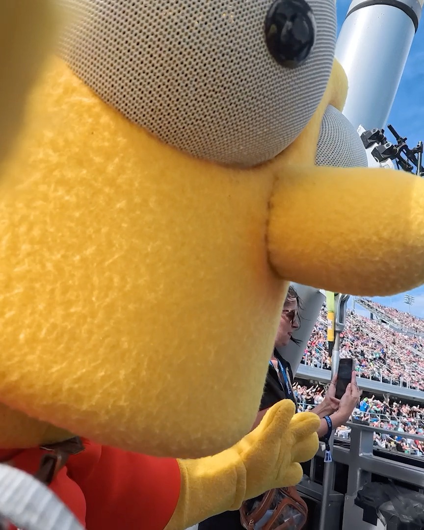 We came for the race. Bart came for the camera. 🤣