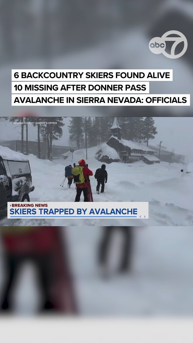 Highly-skilled teams are racing to rescue a group of backcountry skiers after an avalanche near the Castle Peak area close to Donner Pass. Authorities say six skiers have been found alive, but 10 others are still missing. Officials we spoke with tonight say there are some injuries, but they are waiting until family is notified before saying more.
