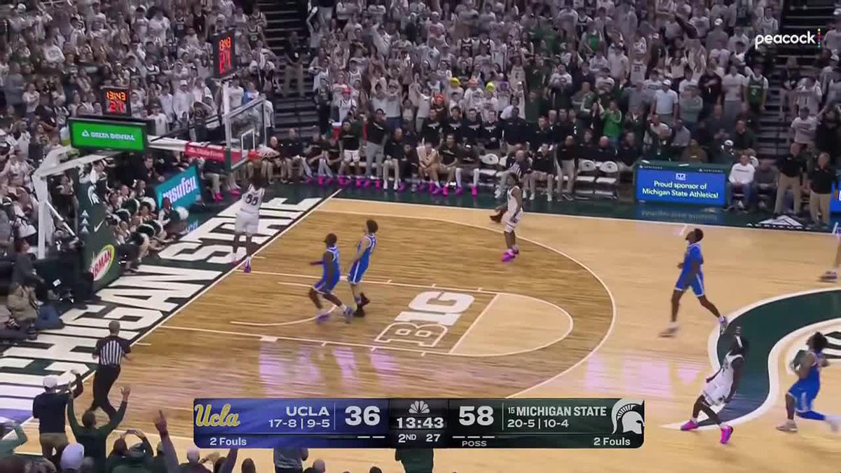 Michigan State is playing basketball tonight which means we have a Coen Carr dunk to show you
