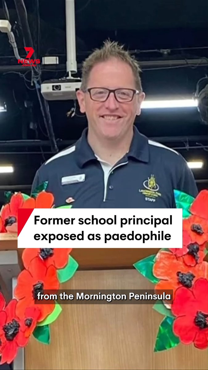 A former school principal and father has been jailed after being exposed as a paedophile. Richard Barren was caught with child abuse material on his computer and will spend three months behind bars. Jacqueline Stanley #crime #court #langwarrin #melbourne