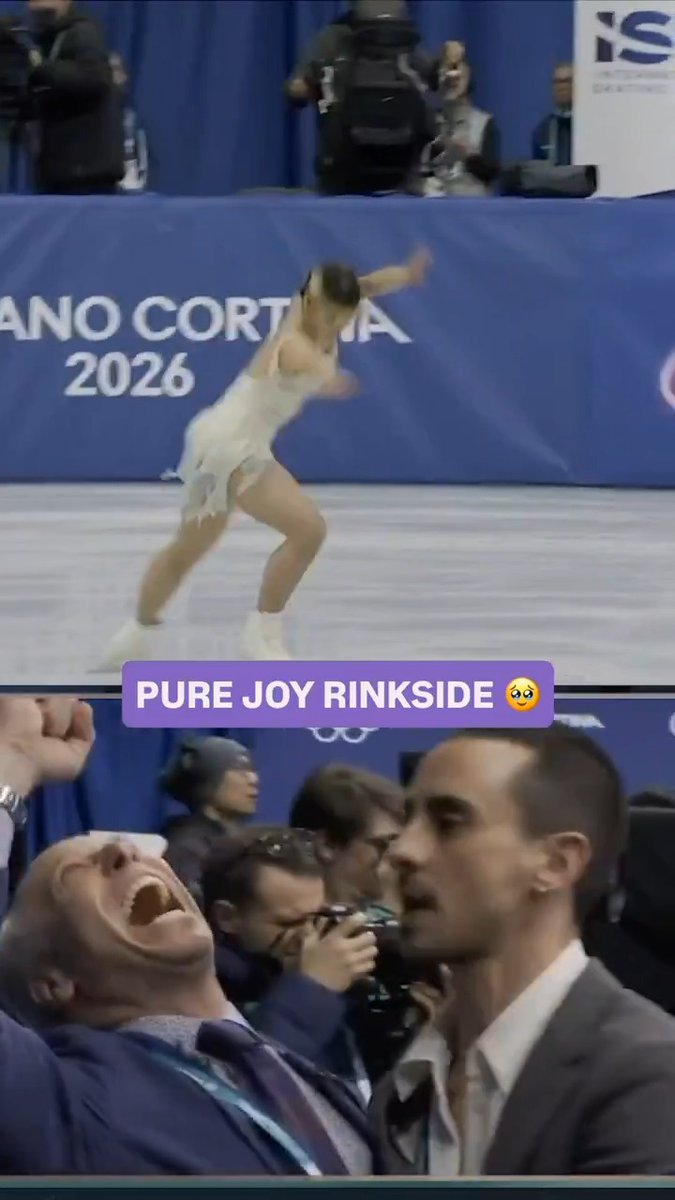 Alysa Liu's coaches' reactions to her short program performance speak for themselves. 👏 #WinterOlympics 📺 Peacock &amp; NBC Entertainment