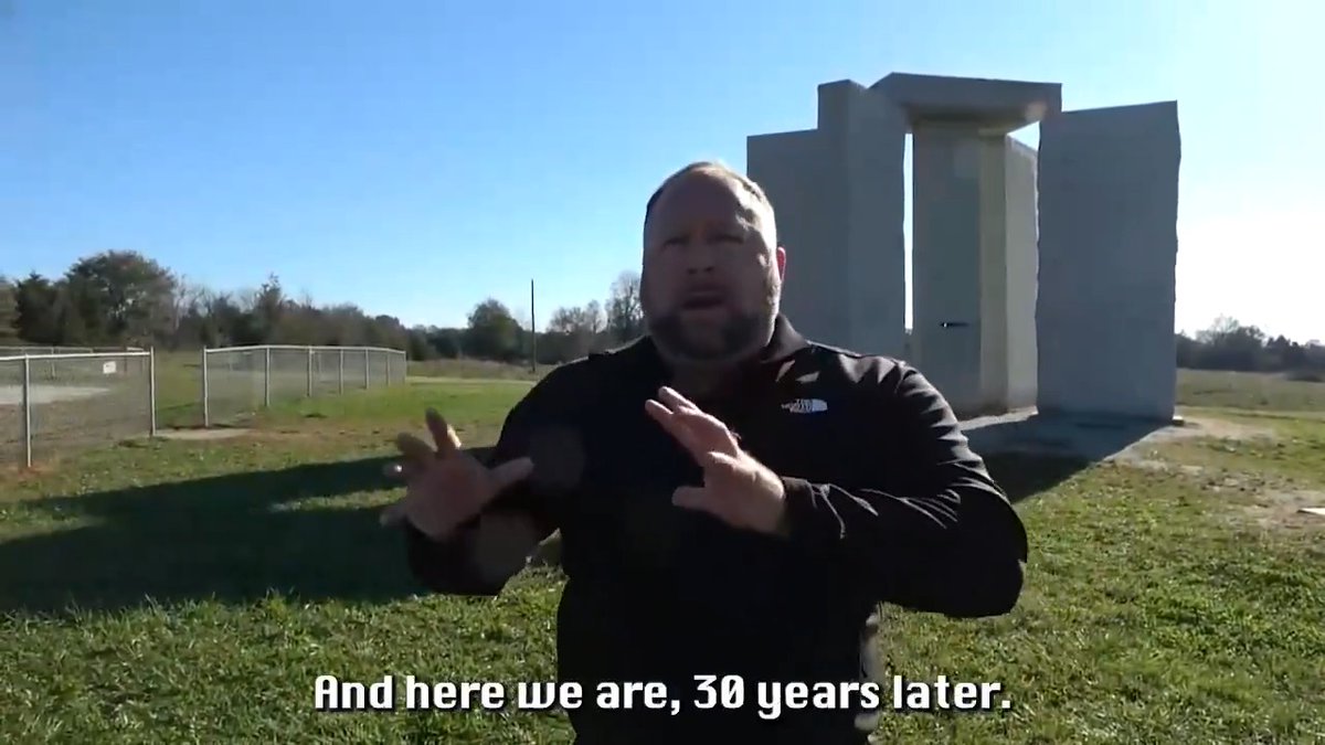 FLASHBACK REPORT: Alex Jones At The Georgia Guidestones Exposing The Great Reset On-site at the Georgia Guidestones, exposing the anti-human inscriptions and revealing what this monument signals about globalist control and the future of humanity. »