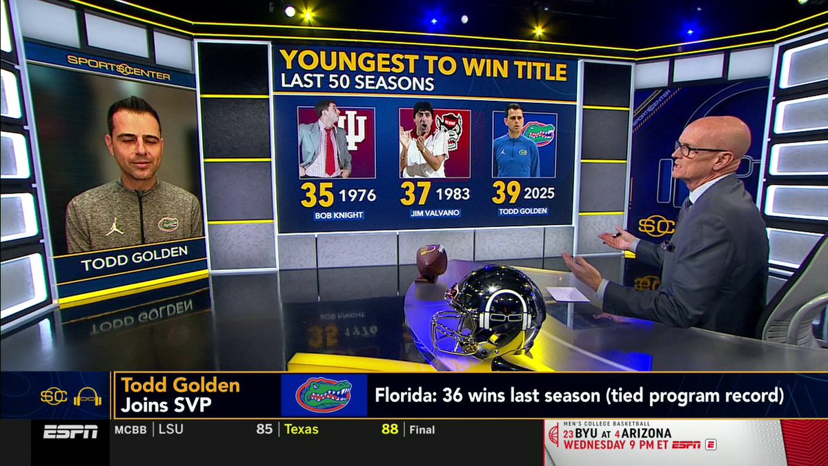 Six straight conference wins for the Gators 🐊 Todd Golden joined Scott Van Pelt to talk about Florida's success heading into the later part of the season