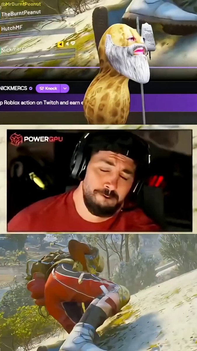 Peanut reaction to Nickmercs singing 😂