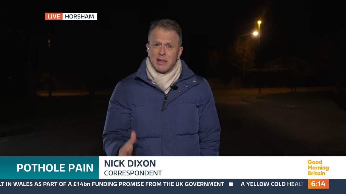 Experts say road surfaces that are already damaged, have been made even worse by the recent downpours and low temperatures. In one area locals have come up with a unique way of pointing out the holes that need repairing. Nick Dixon reports.