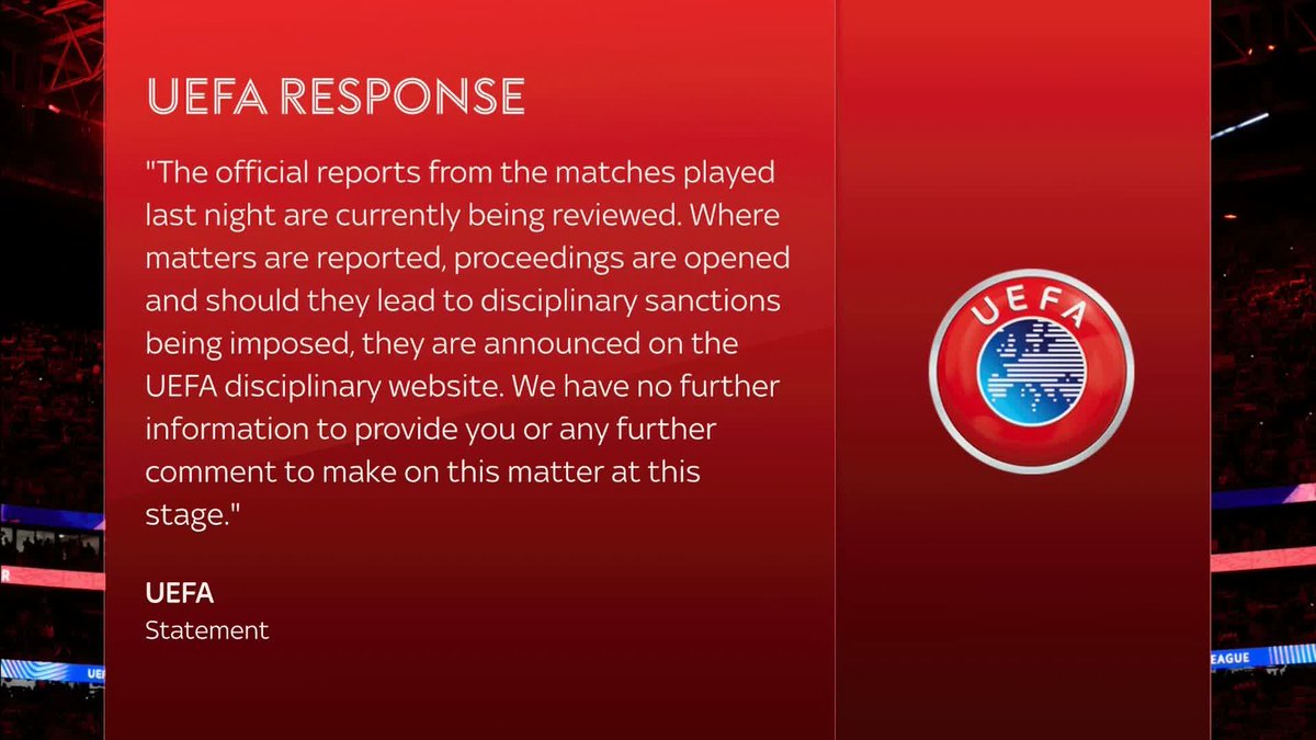 UEFA have released a statement after Vinicius Jr made a complaint following a comment from Benfica's Gianluca Prestianni during Real Madrid's UEFA Champions League tie.
