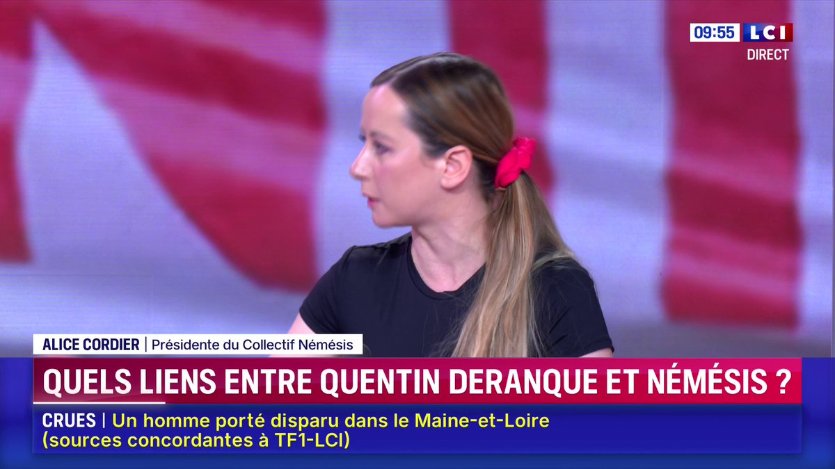🗣️ "Les liens entre Némésis et Quentin Deranque sont amicaux" 🔴 Mort de Quentin : Alice Cordier, présidente du collectif Némésis, s'exprime sur LCI