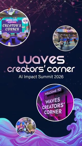 WAVES Creators’ Corner ignites a new wave of ideas at India AI Impact Summit 2026✨ ▪️#WAVESCreatorsCorner emerges as the go-to platform for market-ready AI solutions and founder-led breakthroughs across creative industries ▪️With 51 startups from the AVGC-XR and Media Tech sectors participating, the energy on ground reflects the depth, diversity, and operational maturity of India’s fast-growing AI startup ecosystem Watch: #IndiaAIImpactSummit2026 Ministry of Information and Broadcasting