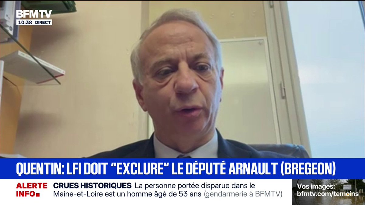 Laurent Baumel (PS): "Raphaël Arnault présente un profil particulier, qui signale un rapport à la violence politique problématique pour LFI"