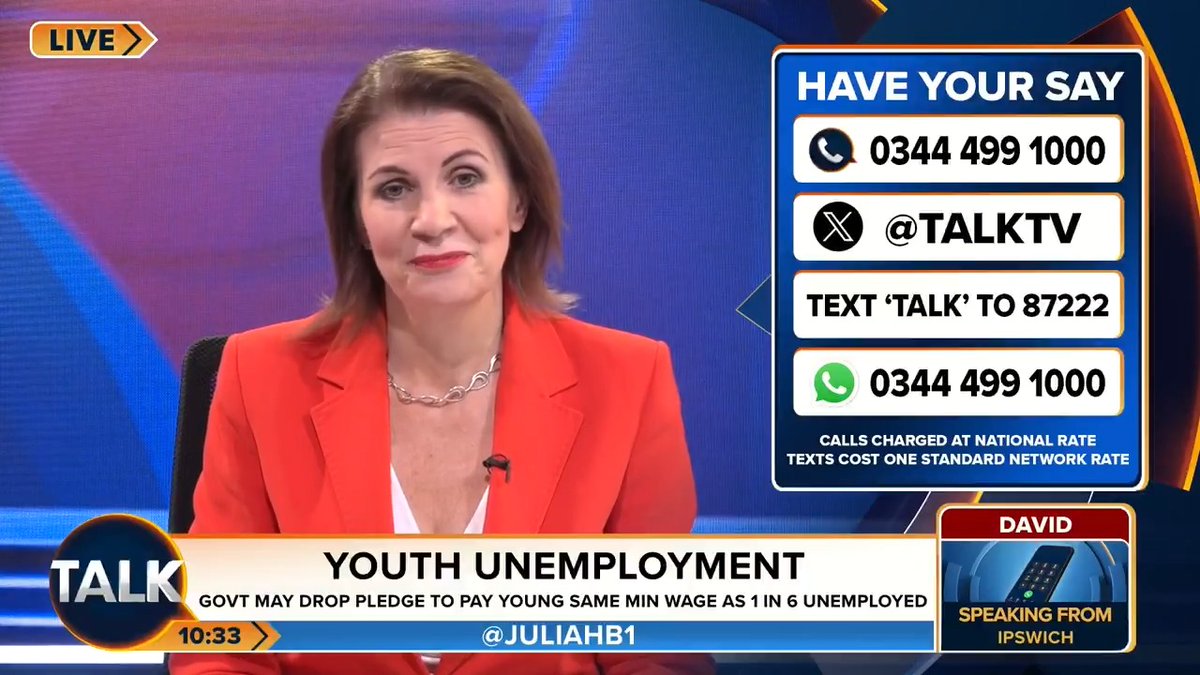 🚨 "I had a girl come in for a job, and she asked me, ' How many sick days can I have?" Business owner David in Ipswich vents to Julia about Gen Z's poor attitude and lack of work ethic. Julia Hartley-Brewer