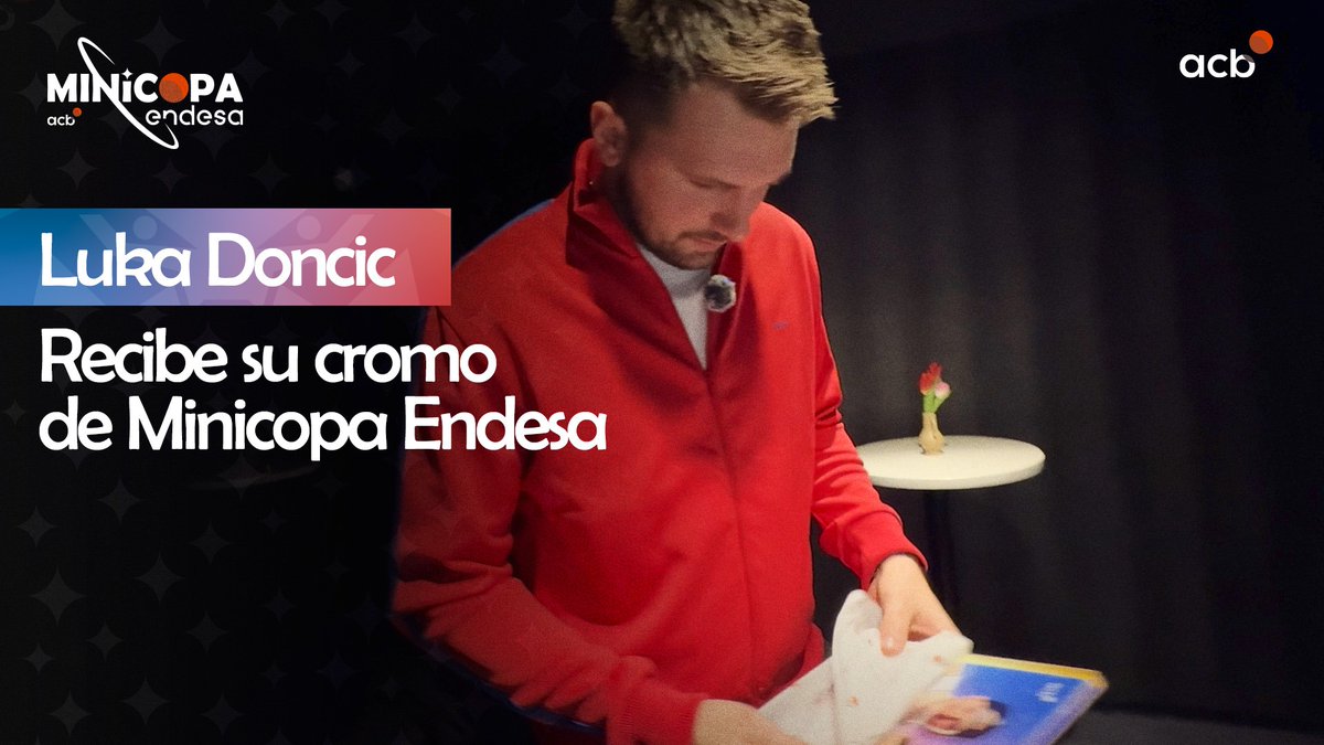 😍 Hoy arranca la #MinicopaEndesa Valencia 2026, y cuando decimos que este es el lugar 𝙙𝙤𝙣𝙙𝙚 𝙣𝙖𝙘𝙚𝙣 𝙡𝙖𝙨 𝙚𝙨𝙩𝙧𝙚𝙡𝙡𝙖𝙨... es muy real. Y por eso, viajamos a Los Ángeles para hacerle un regalo muy especial a una de estas estrellas. Luka Doncic ya tiene su CROMO👏