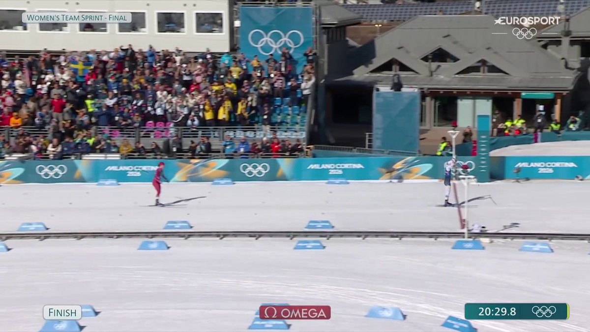 SVERIGE TAR OS-GULD! 🥇🤩 Jonna Sundling och Maja Dahlqvist löser guldmedaljen i sprintstafetten, Sveriges första i grenen sedan 2006(!) 🇸🇪 📲 Streama hela OS i Milano Cortina 2026 på HBO Max och se det bästa på Eurosport 1.