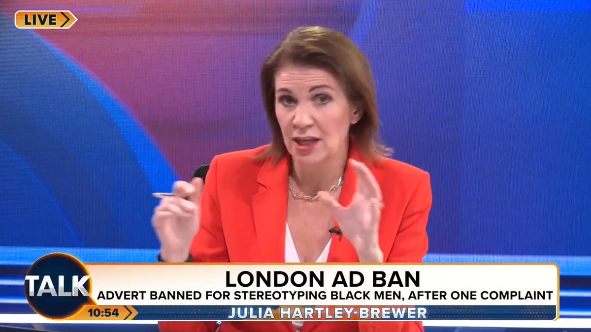 🚨"There is absolutely an issue with men from certain cultures who follow women. This has happened to a number of my female colleagues." Julia Hartley-Brewer reacts to a banned TfL advert accused of reinforcing negative stereotypes. Julia Hartley-Brewer
