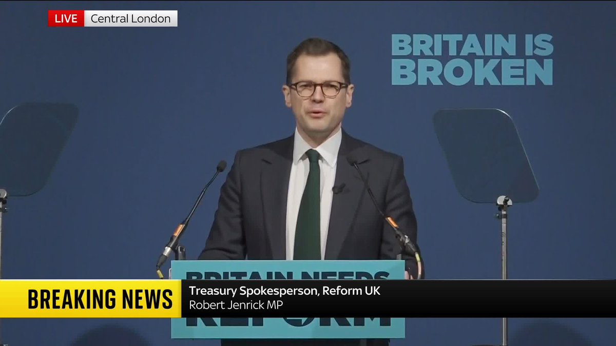 Reform UK's Treasury Spokesperson Robert Jenrick says Chancellor Rachel Reeves has unleashed chaos instead of stability in the UK economy 📺 Sky 501, Virgin 602, Freeview 233 and YouTube