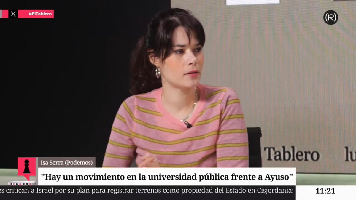 Hay un movimiento en la universidad pública que está consiguiendo que los planes de Ayuso para degradar la universidad pública en favor de la privada no salgan como a ella le gusta. La lección es que hay movimientos sociales que le pueden torcer en brazo a Ayuso. 🎥 Isa Serra🙋🏽‍♀️