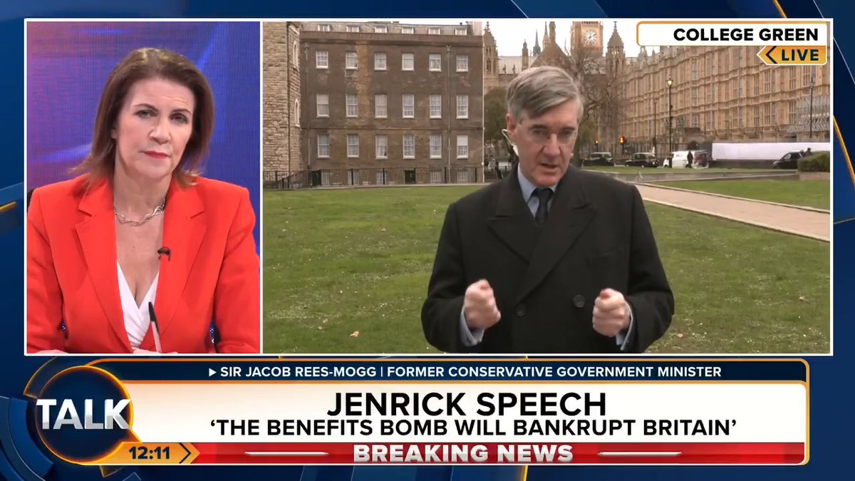 🚨 'Robert Jenrick is right on benefits. People paying for the benefits will be worse off in real terms. It's so unfair." Sir Jacob Rees-Mogg says Britain has far too many "idlers" who are still working from home and "not doing their jobs". Julia Hartley-Brewer