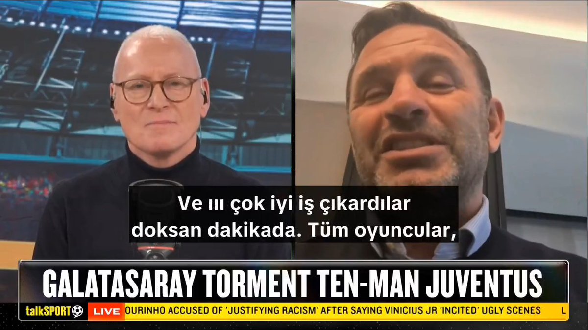 Okan Buruk: "Biliyorsunuz, stadyumun atmosferi ve İstanbul’daki ortam gerçekten çok büyük bir deneyim. Orada olmanız, o atmosferi görmeniz gerekiyor. Bu benim için ve oyuncularımız için büyük bir deneyimdi; rakip oyuncular için de öyle. Ve bu, oyunumuzu çok fazla etkiliyor. Taraftarlarımızla birlikte hücum ediyoruz, birlikte savunma yapıyoruz ve harika bir gece yaşadık." (talkSPORT)