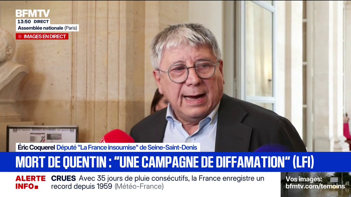 "Elle ferait mieux de respecter la séparation des pouvoirs", Éric Coquerel répond à Maud Bregeon qui demande l'exclusion du député LFI Raphaël Arnault