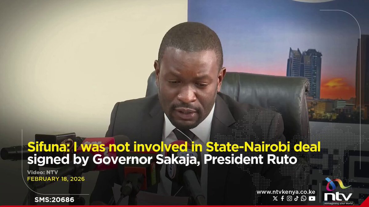 Sifuna: I was not involved in State-Nairobi deal signed by Governor Sakaja, President Ruto