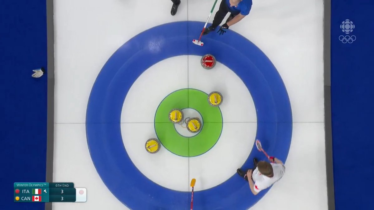 HUGE steal of 4 for Canada in the 6th end and they call it after 7 🤝 Canada gets the 8-3 win over Italy 🇨🇦