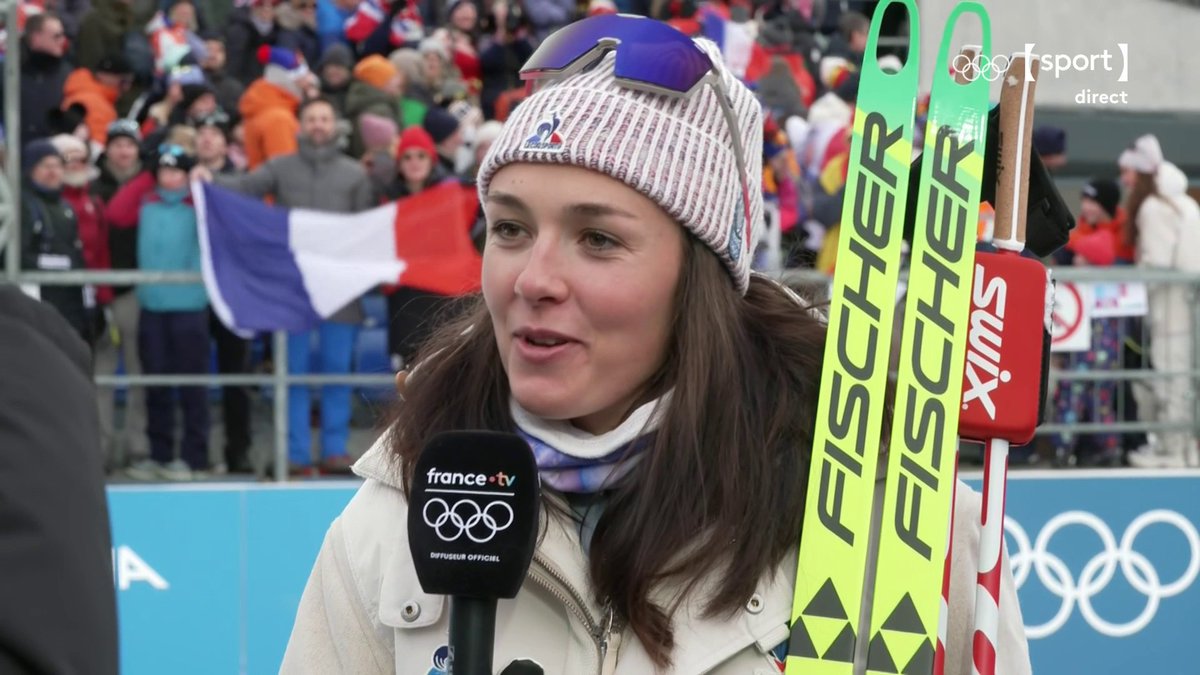 ❄️ #MilanoCortina2026 | 🇫🇷 "J'ai été très très déçue de ma course" Camille Bened frustrée de sa prestation mais malgré tout très heureuse de cette médaille ! 📺 Les JO en direct sur la chaîne sport :