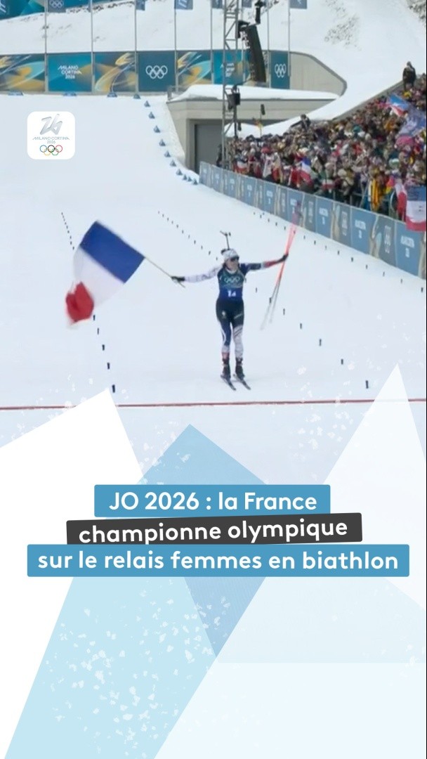Cocorico ! Nos biathlètes françaises Camille Bened, Lou Jeanmonnot, Océane Michelon et Julia Simon ont remporté l'or au relais féminin, mercredi 18 février à Anterselva (Italie). Il s'agit de la 17e médaille française, la 6e en or, un record pour la France sur des Jeux d'hiver.