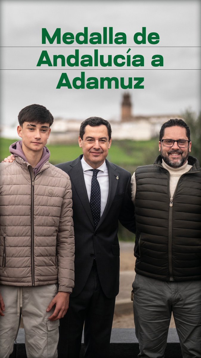 Nos habéis enviado muchísimas peticiones para que la tuvieran, es de justicia y todos lo sentimos de corazón: la Medalla de Andalucía a los Valores Humanos, la Solidaridad y la Concordia este año es para Adamuz. ¡Gracias a todo el pueblo por ser como sois! #28F
