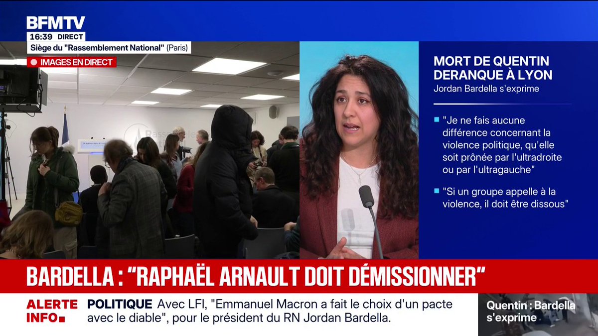Mort de Quentin Deranque: un deuxième assistant parlementaire de Raphaël Arnault fait partie des gardés à vue