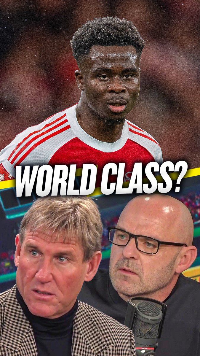❌ Danny: "He's a super talent, but 'world class' is people who've got their teams over the line!" 🤷♂️ Simon: "Who's a better player in world football in that position than Saka...?" Danny Murphy and Simon Jordan weigh in on 'Is #AFC's Bukayo Saka world class?' debate! 👀