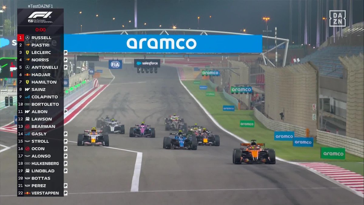 ¡SIMULACRO DE SALIDA EN BARÉIN! 🔥 #TestDAZNF1 #F1Testing 🏁
