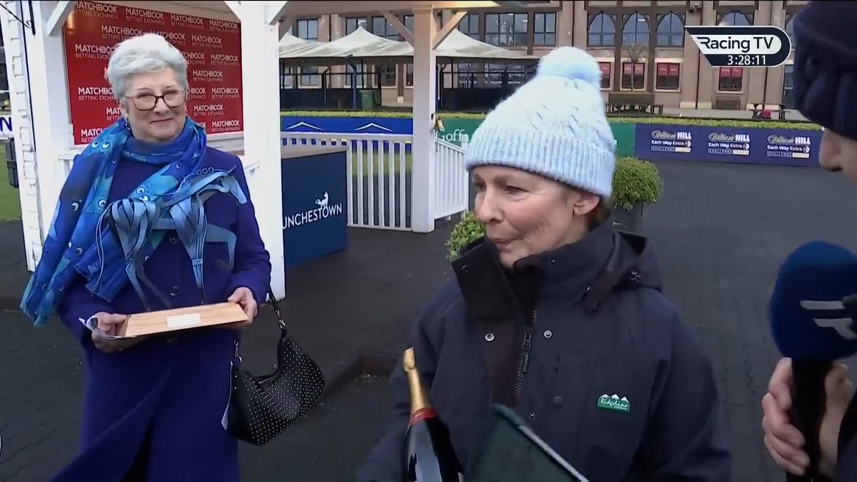 🗣️ "She's got stronger as she's got older. She's our pet at home." Great to hear from Marie Harding on stable star Grainne A Chroi who landed the feature G3 Quevega Mares' Hurdle at Punchestown She talks to Fran Berry about her first Graded winner 👇🏻