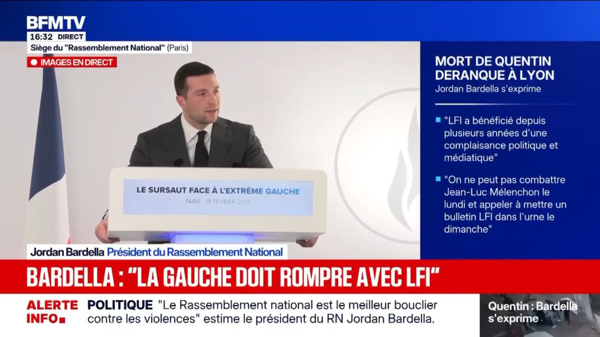 Sur ses documents de campagne des élections législatives 2024, le Nouveau Front Populaire affichait le logo de la milice "la Jeune Garde". Il est temps que la gauche fasse le ménage chez elle !