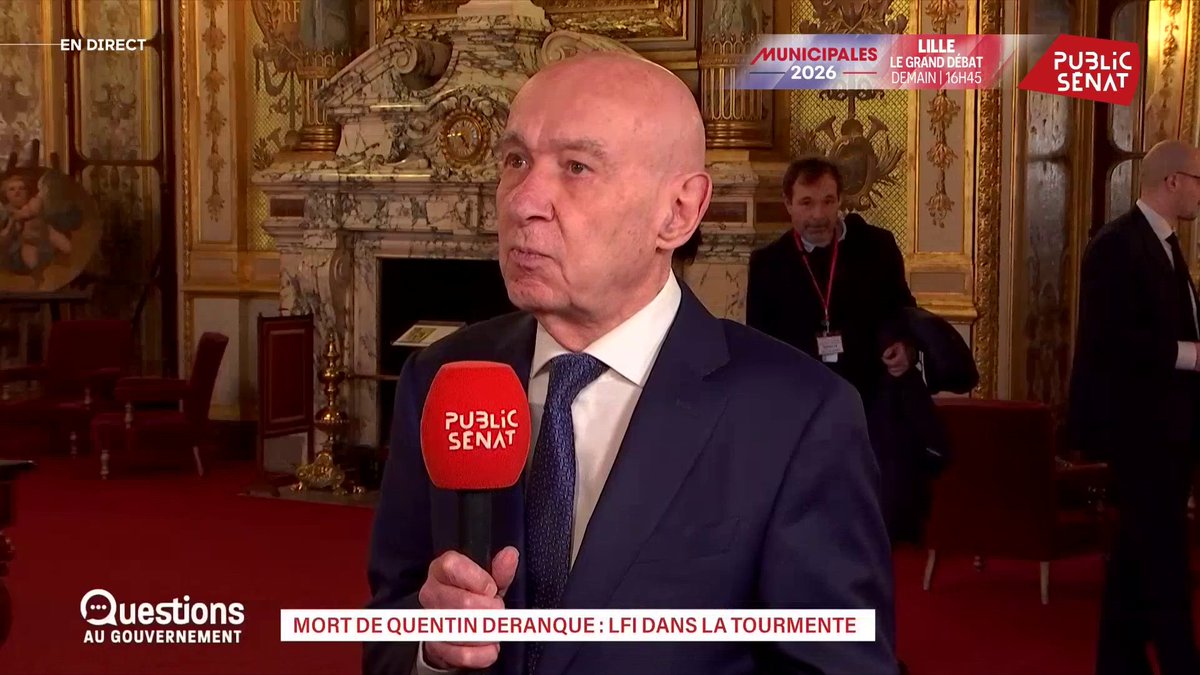 Mort de Quentin : "Ces faits de violences sont systématiques à LFI. Je ne suis pas pour les peines automatiques, mais que les juges puissent prononcer l'inégibilité. Ce drame est dû à une situation et à une formation politique, alliée à la Jeune Garde." Claude Malhuret #QAG