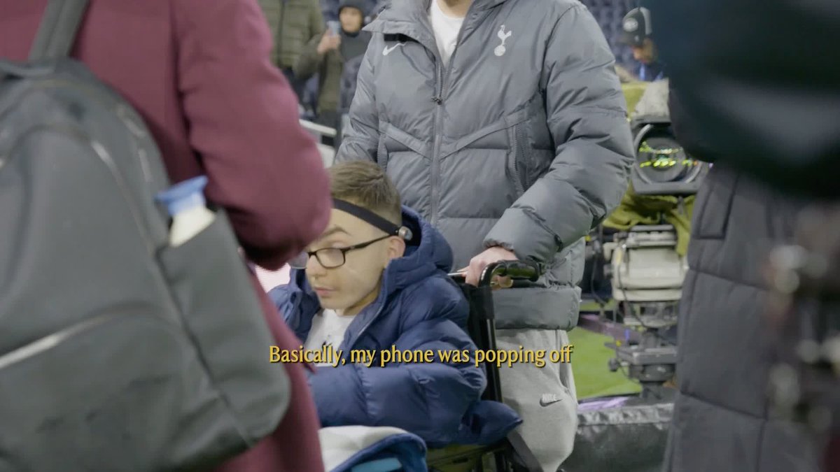 James Maddison surprises Spurs fan Harley, who suffers with rare genetic condition impacting his spine 🫶 Credit Tottenham Hotspur.